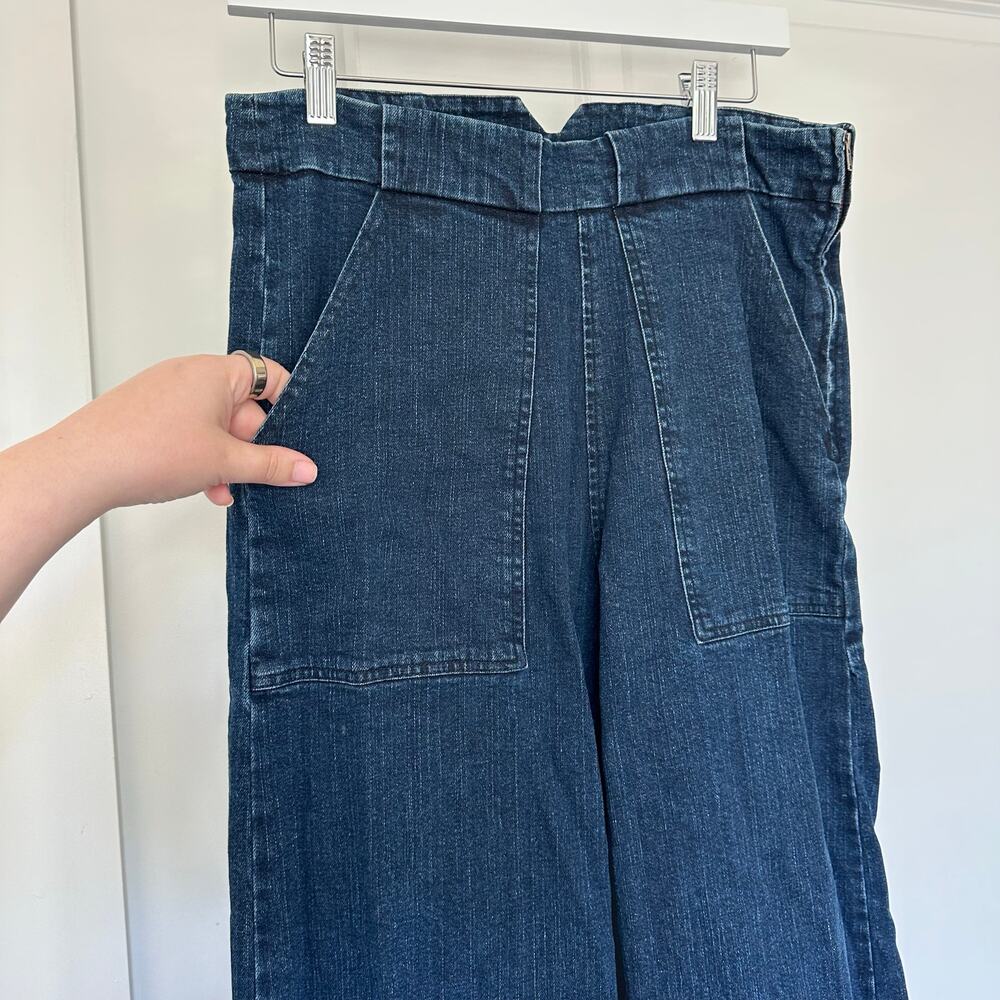Loup (M) Sabrina Wide Leg Jeans Dark Wash Made in USA Sustainable - Picture 4 of 10